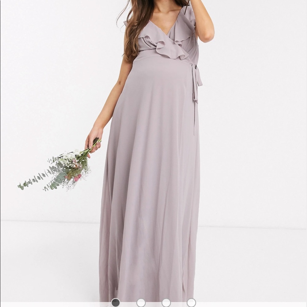 COPY - Grey maternity bridesmaid dress